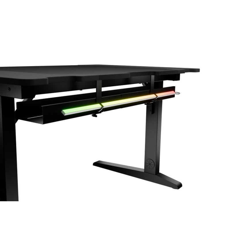 Desk Genesis HOLM MODULAR 120 RGB 120 x 75 cm Black