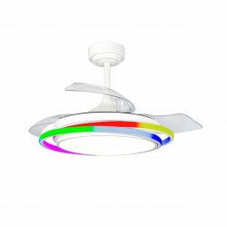 Deckenventilator CristalRecord ANTILA MINI RGB WH RETRAC Weiß