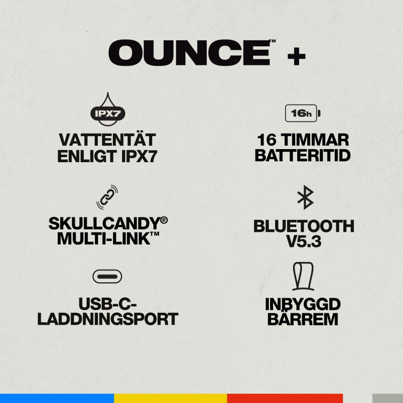 Tragbare Bluetooth-Lautsprecher Skullcandy 2SKSK2010B0L2 Schwarz 20 W