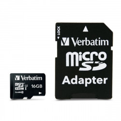 Mikro SD Speicherkarte mit Adapter Verbatim Premium 16 GB