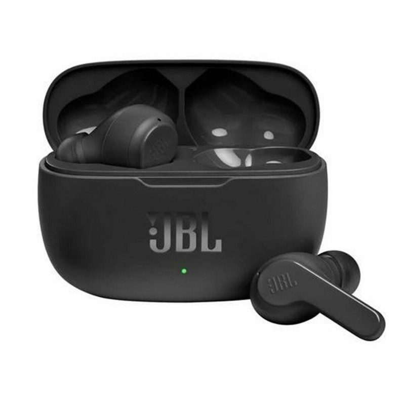 Auriculares Sem Fios com Estojo de Carregamento JBL Wave 200 Preto Sem Fios