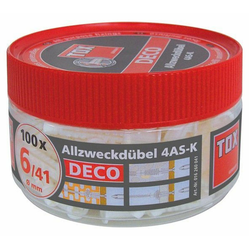 Tacos TOX 6 x 41 mm 190 Peças