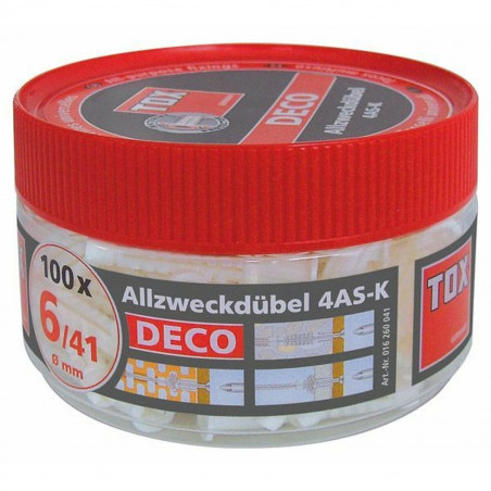 Crampons TOX 6 x 41 mm 190 Pièces