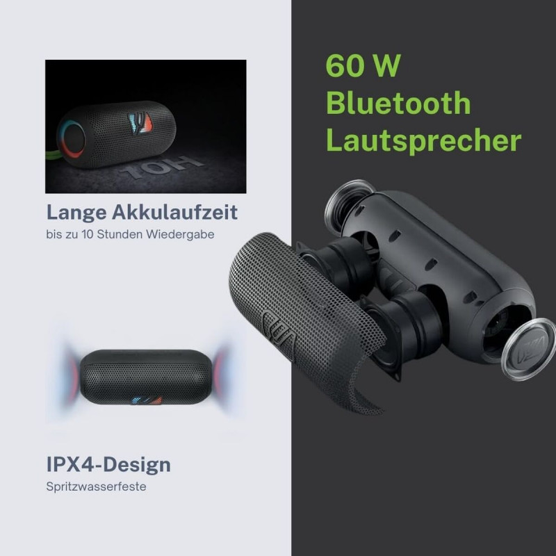 Tragbare Lautsprecher Muse M790BT Schwarz 60 W