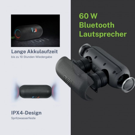 Tragbare Lautsprecher Muse M790BT Schwarz 60 W