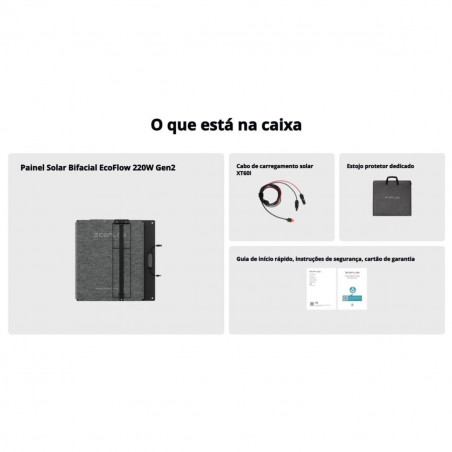 Pannello solare Ecoflow EFSOLAR220W-N 220 W Pieghevole Portatile