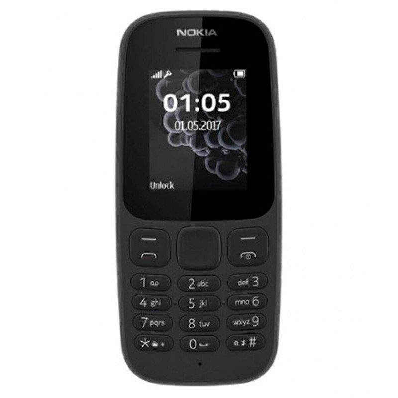 Mobiltelefon Nokia 105 DualSIM 1,45" Schwarz