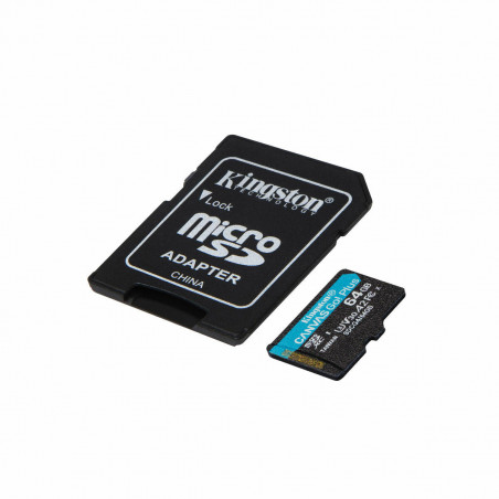 Micro SD Memory Card with Adaptor Kingston SDCG4/64GB 64 GB