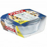 Casserole avec Couvercle Pyrex 1,4 L 18 x 9 x 21 cm Blanc Transparent verre