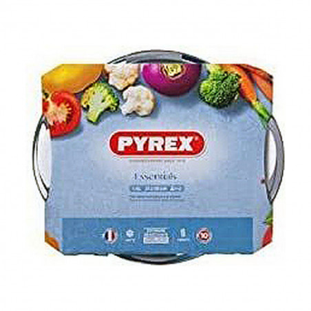 Casseruola con coperchio Pyrex 1,4 L 18 x 9 x 21 cm Bianco Trasparente Vetro