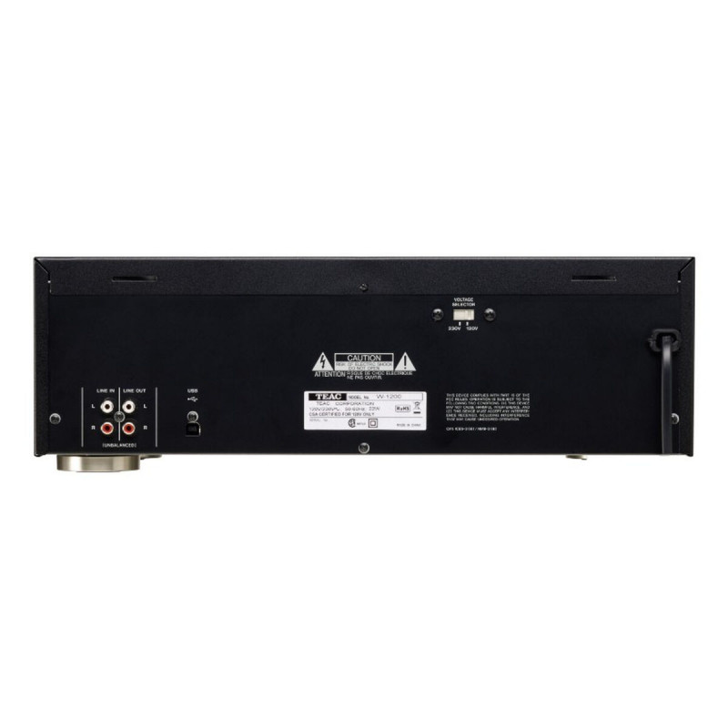 Rádio Cassete Teac W-1200-B