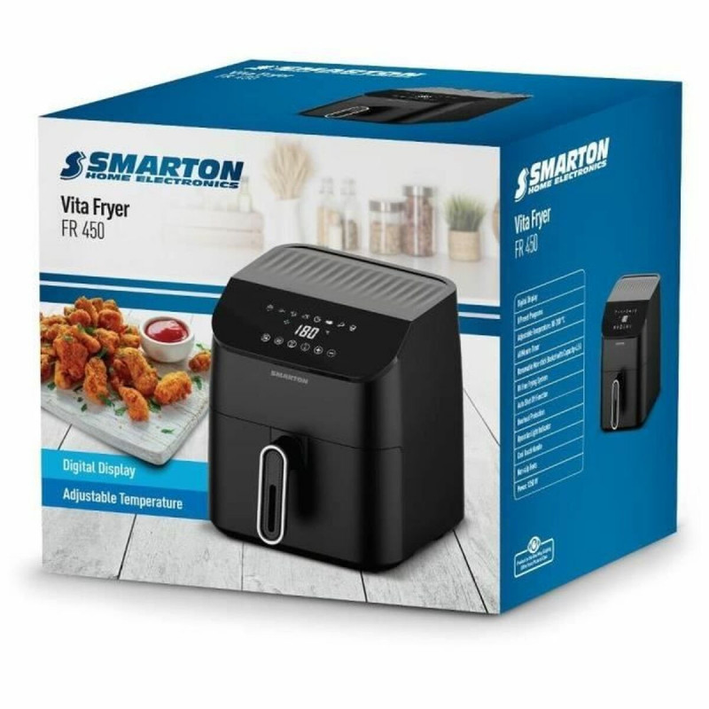Friggitrice ad Aria Smarton FR 450 Nero 1350 W 4,5 L