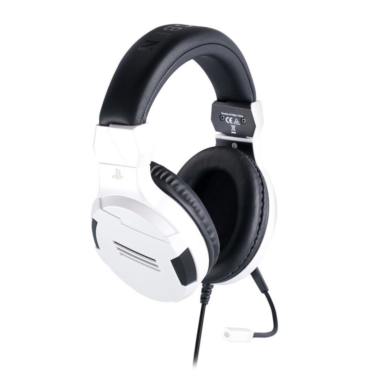 Auriculares con Micrófono Gaming Big Ben Interactive PS4OFHEADSETV3WHITE Blanco Negro/Blanco