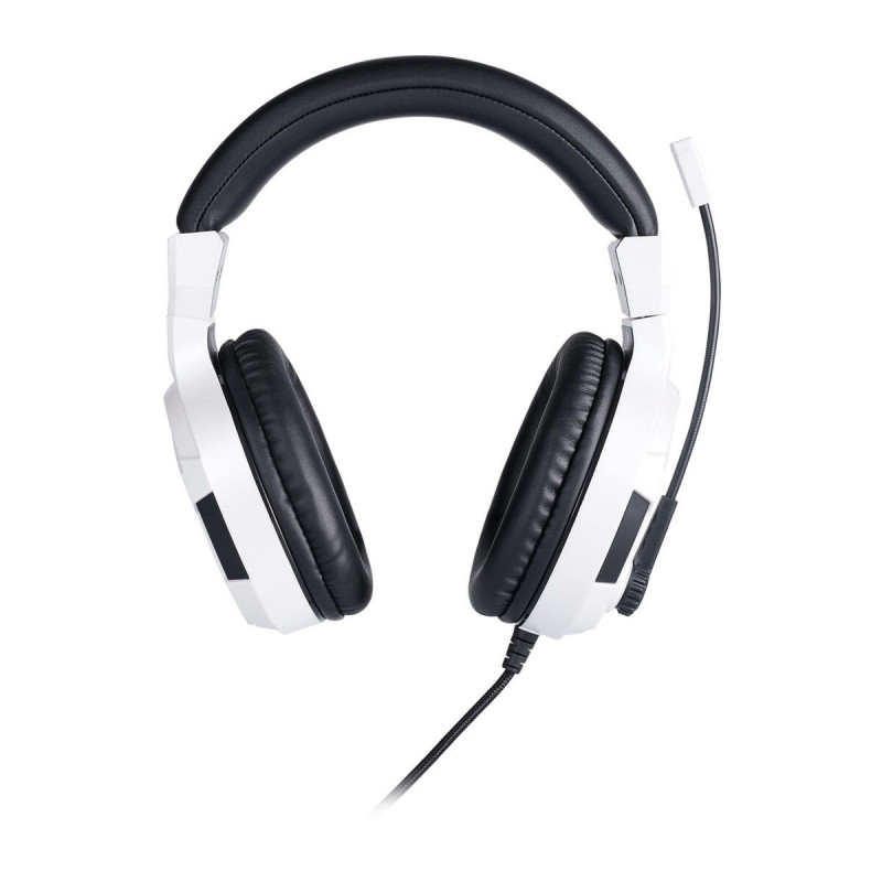 Auriculares com microfone para Vídeojogos Big Ben Interactive PS4OFHEADSETV3WHITE Branco Preto/Branco