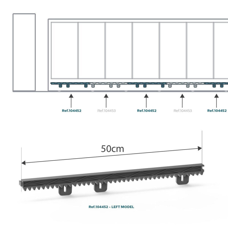 Guias de metal Avidsen 104452