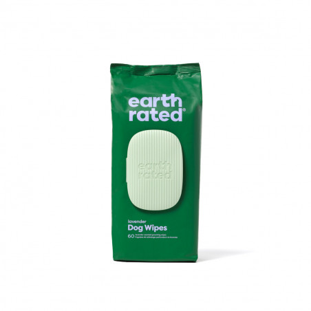 Wet Wipes for Pets Earth Rated Lavendar (60 Pieces)