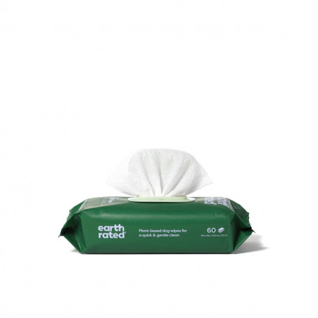 Feuchttücher für Haustiere Earth Rated Lavendel (60 Stücke)
