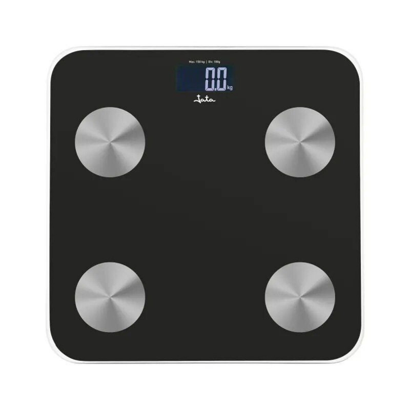 Báscula Digital de Baño JATA HBAS1155 Negro Vidrio Cristal Templado 180 kg