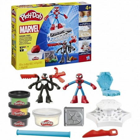 Juego de Plastilina Play-Doh Spider-Man Slash Attack Multicolor