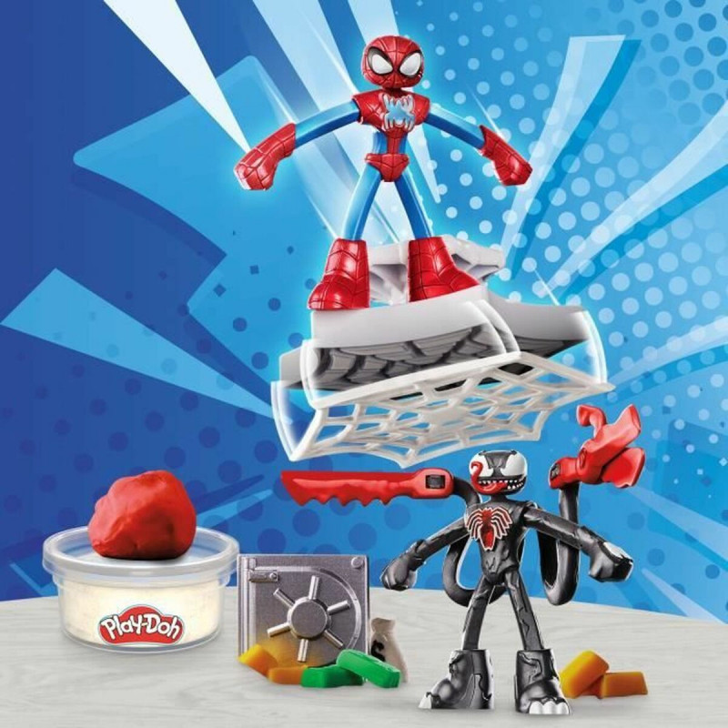 Jogo de Plasticina Play-Doh Spider-Man Slash Attack Multicolor