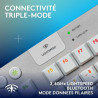 Teclado Logitech G915 X Branco Francês AZERTY