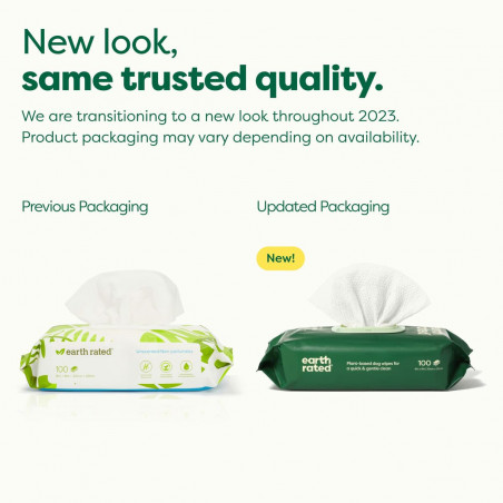 Wet Wipes for Pets Earth Rated Perfume free 100 Units