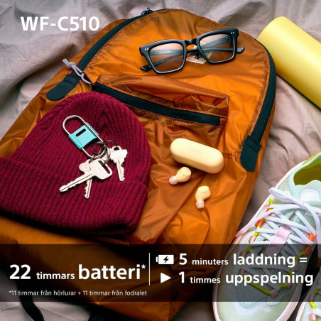 Auriculares Inalámbricos con Estuche de Carga Sony WF-C510 Negro