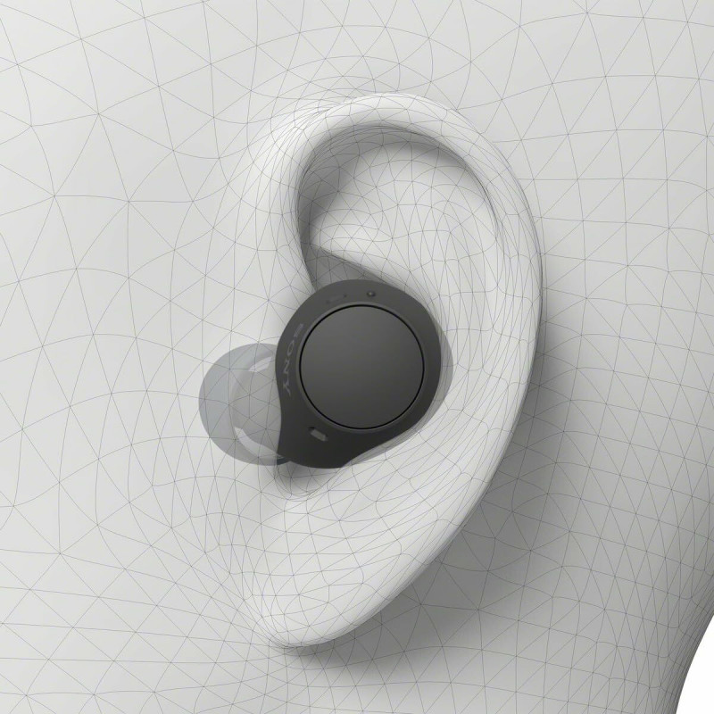 Auriculares Sem Fios com Estojo de Carregamento Sony WF-C510 Preto