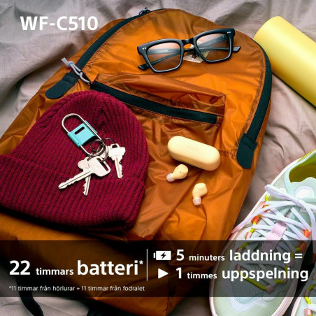 Auricolari Wireless con Custodia di Ricarica Sony WF-C510 Nero