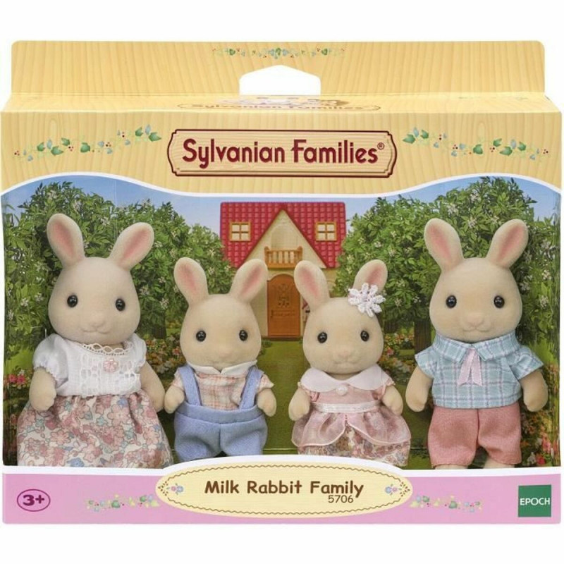 Conjunto de Bonecos Sylvanian Families 5706 Coelho Família 4 Peças