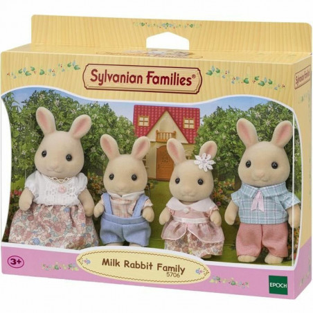 Ensemble de poupées Sylvanian Families 5706 Lapin Famille 4 Pièces