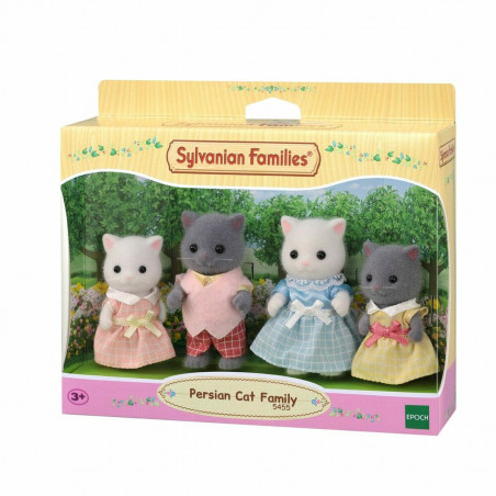 Set de Muñecos   Sylvanian Families 5455 The Persian Cat Family 4 x 4 x 9 cm 4 Piezas (4 Unidades)
