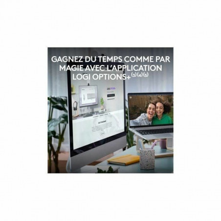 Tastiera e Mouse Logitech Bianco Francese Azerty Francese