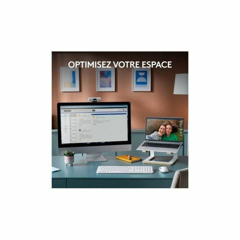 Tastiera e Mouse Logitech Bianco Francese Azerty Francese