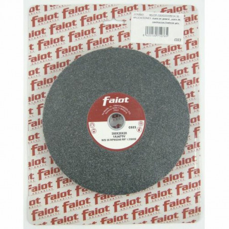 Meule abrasive FAIOT 1A-36 200 mm Gris
