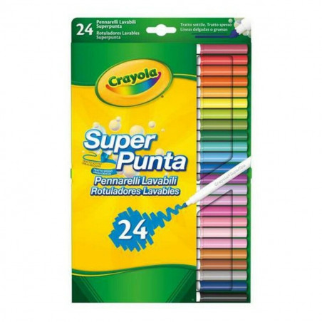 Felt-tip pens Crayola B01BF6F20K Multicolour Washable 24 Pieces