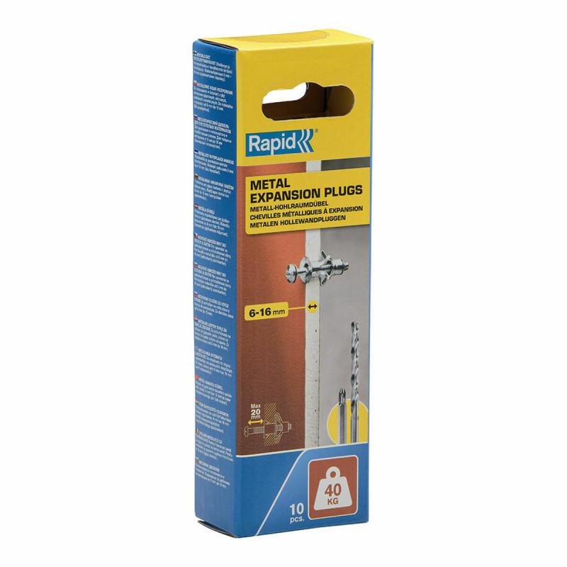Dadi e viti Rapid Ø 11 x 37 mm M5 x 48 mm Metallo Espansione 10 Unità