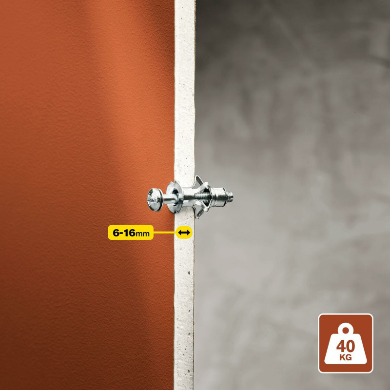 Buchas e parafusos Rapid Ø 11 x 37 mm M5 x 48 mm Metal Expansão 10 Unidades