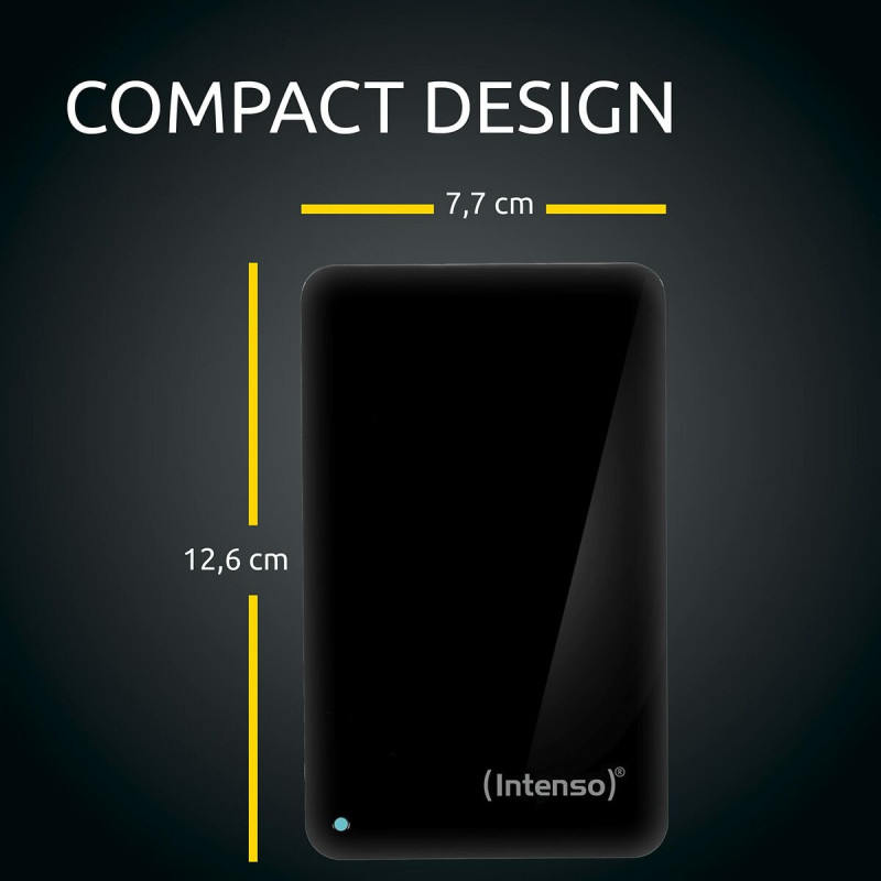 External Hard Drive INTENSO 6021512 Black 4 TB HDD