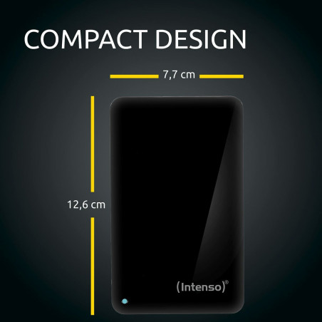 Disco Duro Externo INTENSO 6021512 Preto 4 TB HDD
