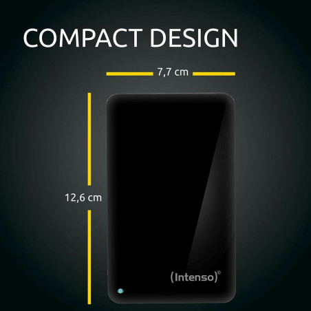 External Hard Drive INTENSO 6021512 Black 4 TB HDD