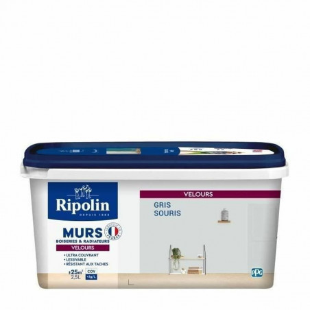 Peinture d'Apprêt Ripolin Gris 2,5 L Mat