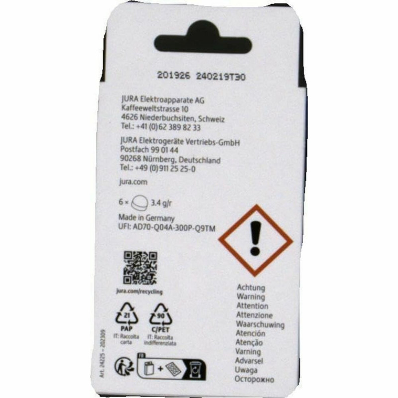 Descalcificador para Cafeteiras Jura