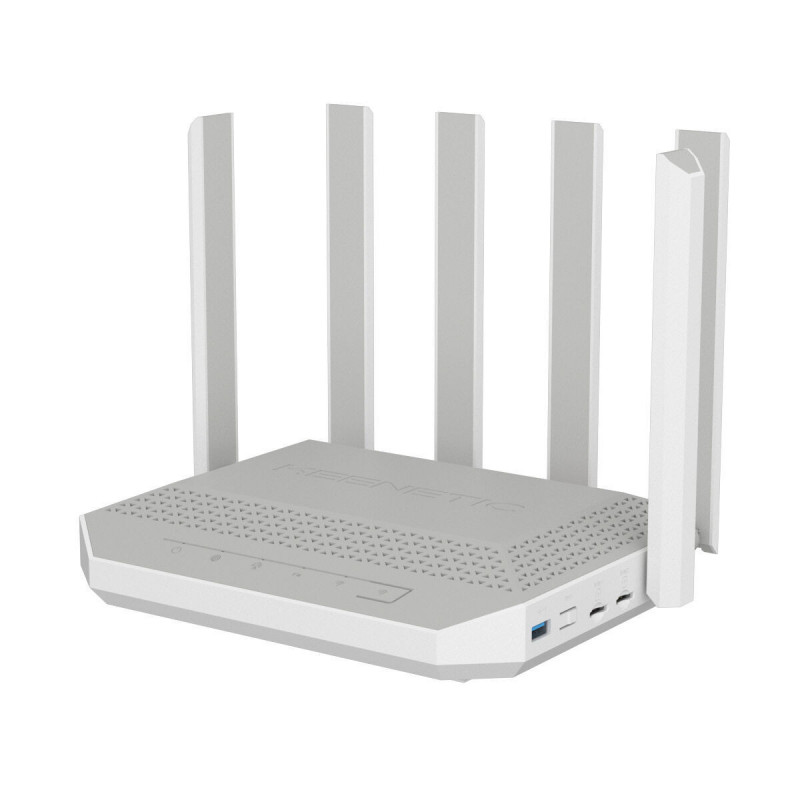 Router Keenetic KN-4110-01-EU Weiß Grau USB 2.0 Ethernet LAN Wi-Fi 6 GHz