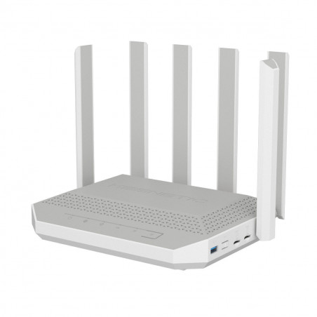 Router Keenetic KN-4110-01-EU Weiß Grau USB 2.0 Ethernet LAN Wi-Fi 6 GHz
