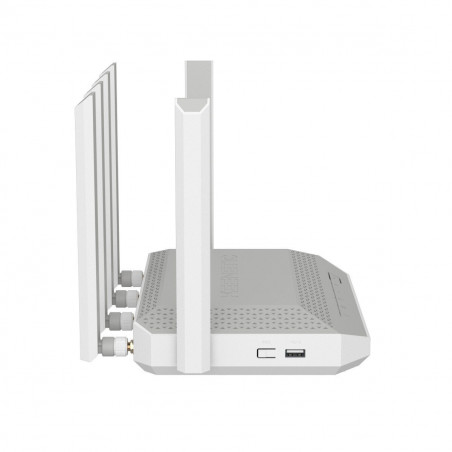 Router Keenetic KN-4110-01-EU Weiß Grau USB 2.0 Ethernet LAN Wi-Fi 6 GHz