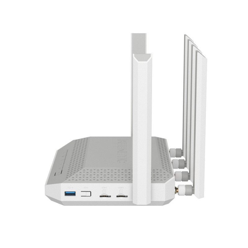 Router Keenetic KN-4110-01-EU Weiß Grau USB 2.0 Ethernet LAN Wi-Fi 6 GHz