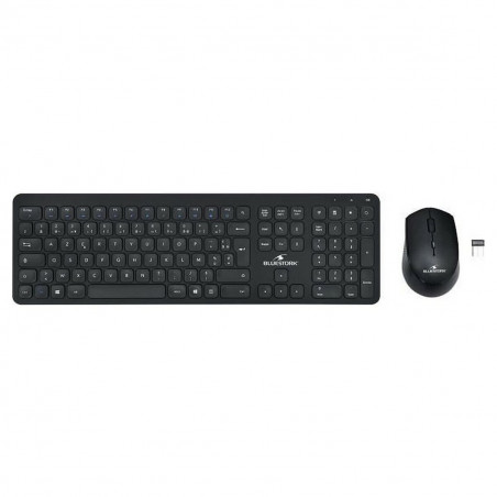 clavier et souris Bluestork Easy Slim AZERTY Noir Français