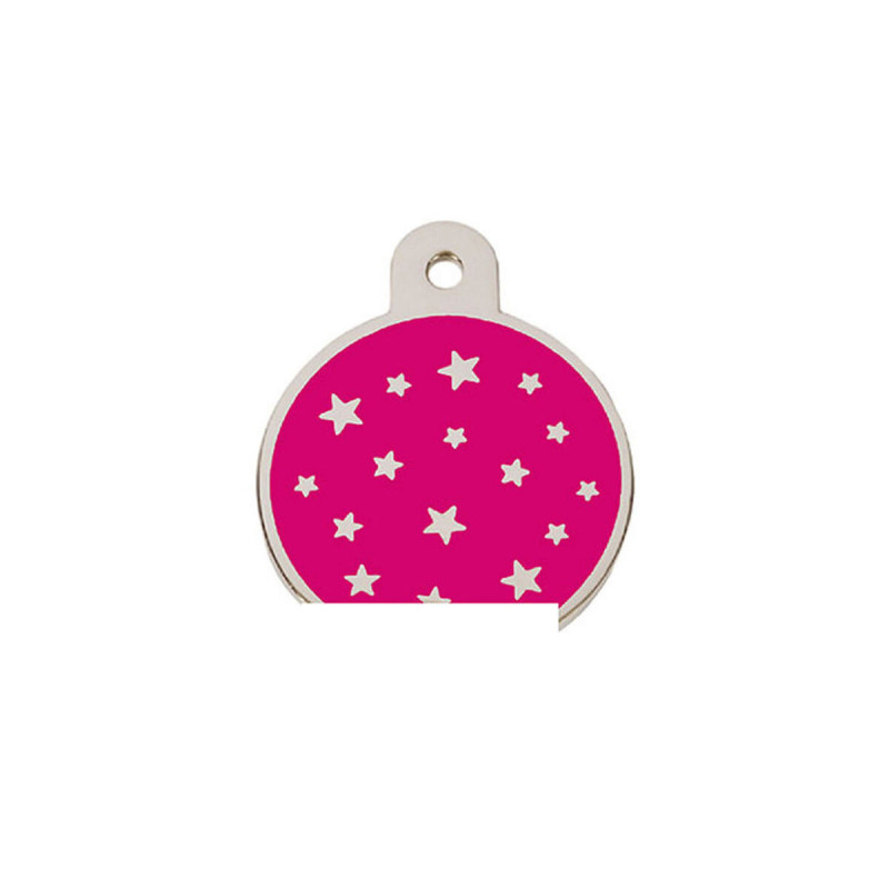 Identification plate for collar Imarc PetScribe Passion Pink Silver