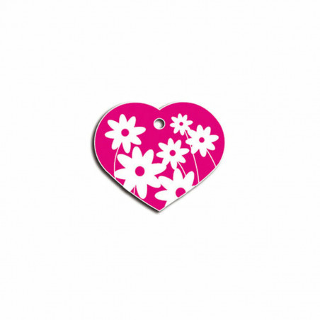 Placa identificativa para colar Imarc Heart Cor de Rosa